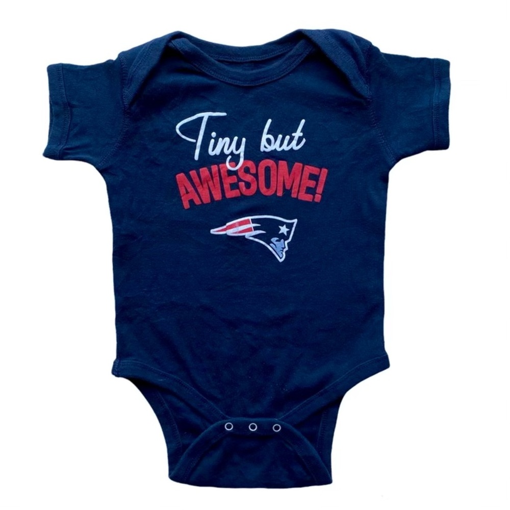 NFL New England Patriots Baby Bodysuit Navy Blue - 12 Months